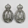 Pair of Blackpool Police Collar Badges - King's Crown