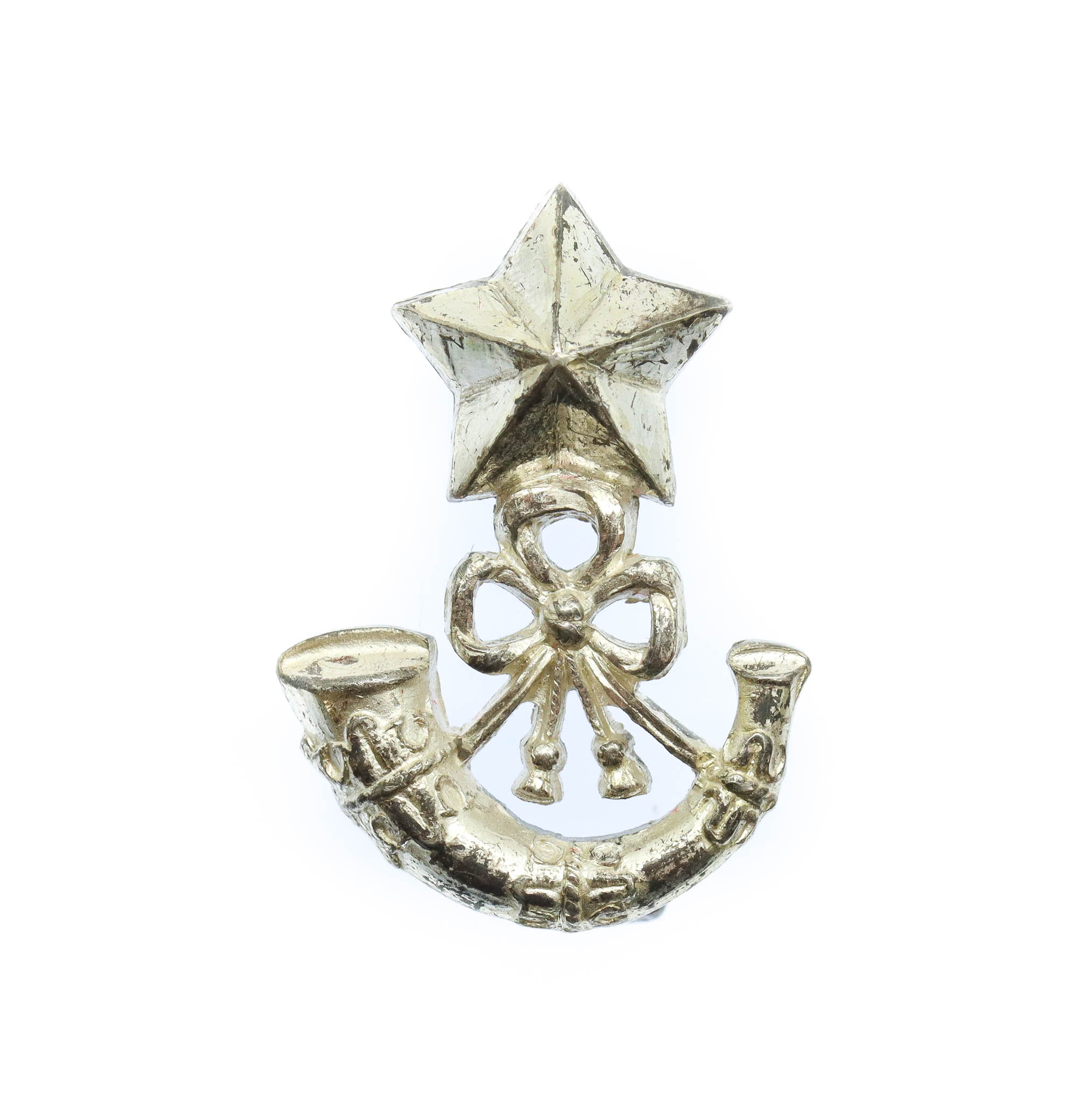 The Cameronians (Scottish Rifles) Officers Silver Collar Badge