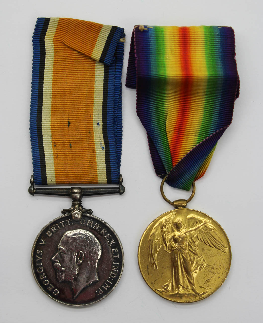 WW1 British War & Victory Medal Pair - Pte. J. Lapworth, Duke of Cornwall's Light Infantry