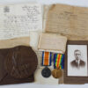 WW1 British War Medal, Victory Medal and Memorial Plaque - Pte. W. Hyner, 1st Bn. London Regiment - K.I.A.