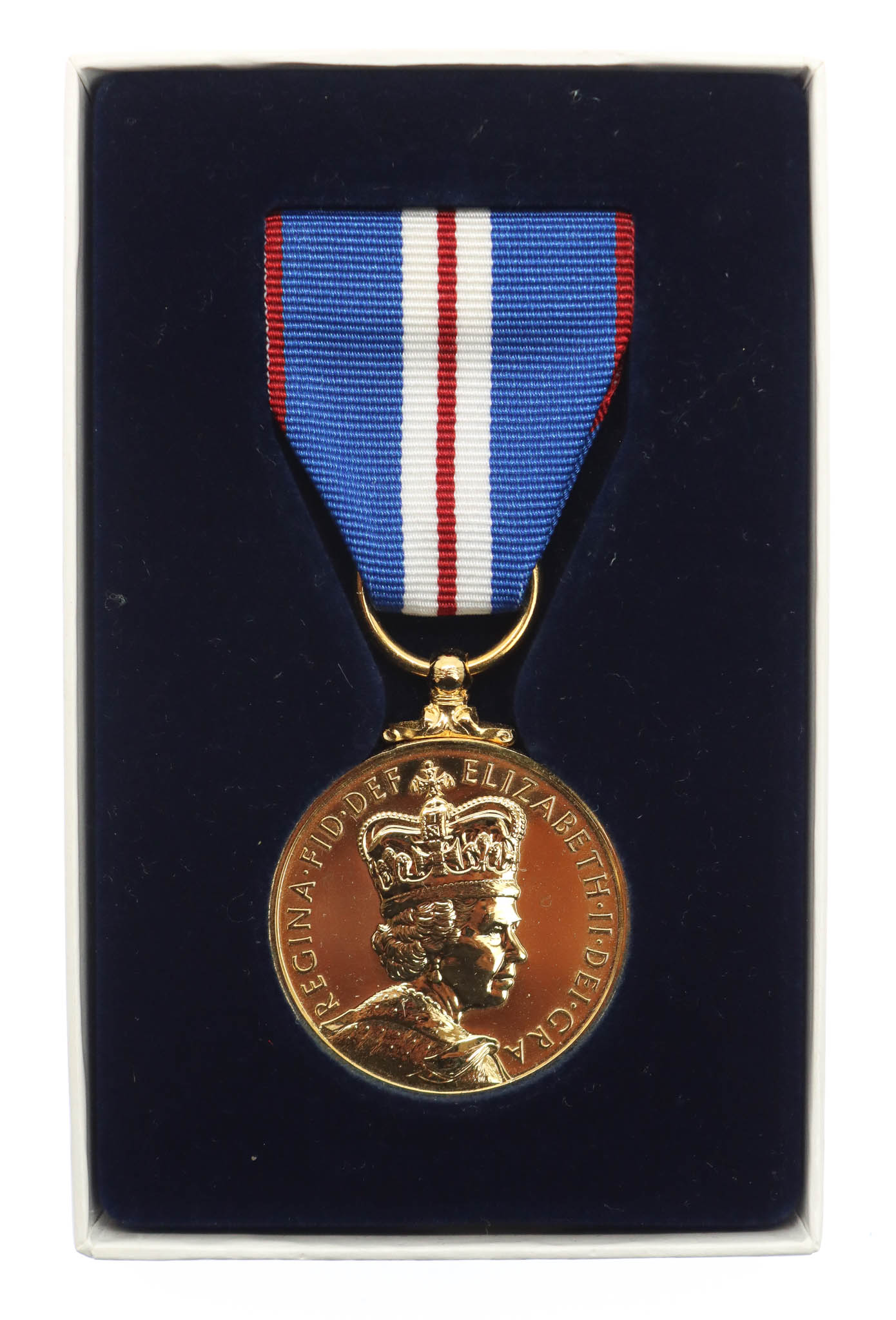 2002 Queen Elizabeth II Golden Jubilee Medal in Box of Issue