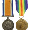 WW1 British War & Victory Medal Pair - A. Sgt. J. Atkinson, Royal Artillery