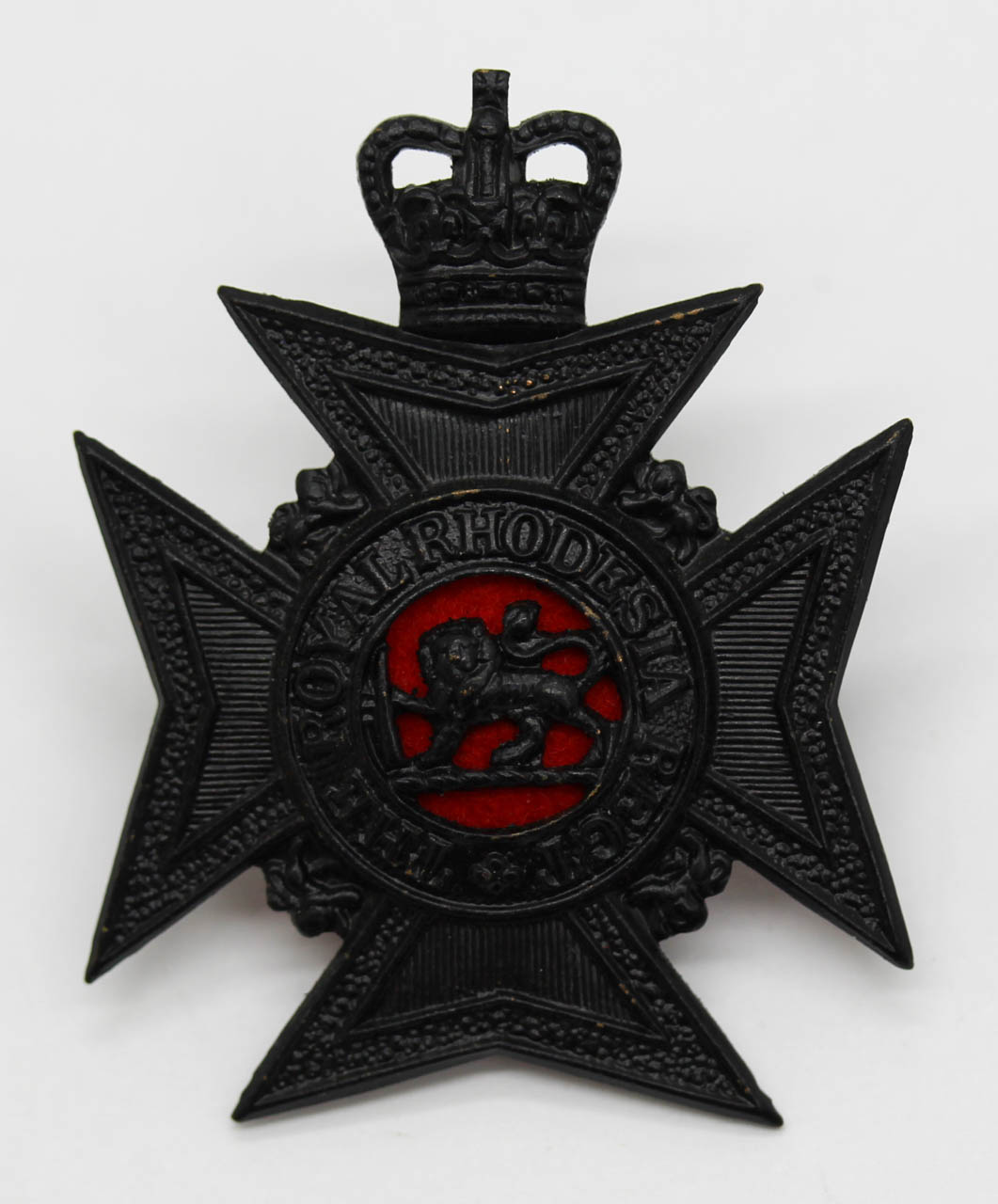 Royal Rhodesia Regiment Cap Badge - Queen's Crown