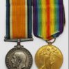 WW1 British War & Victory Medal Pair - Pte. W. Ferguson, Machine Gun Corps