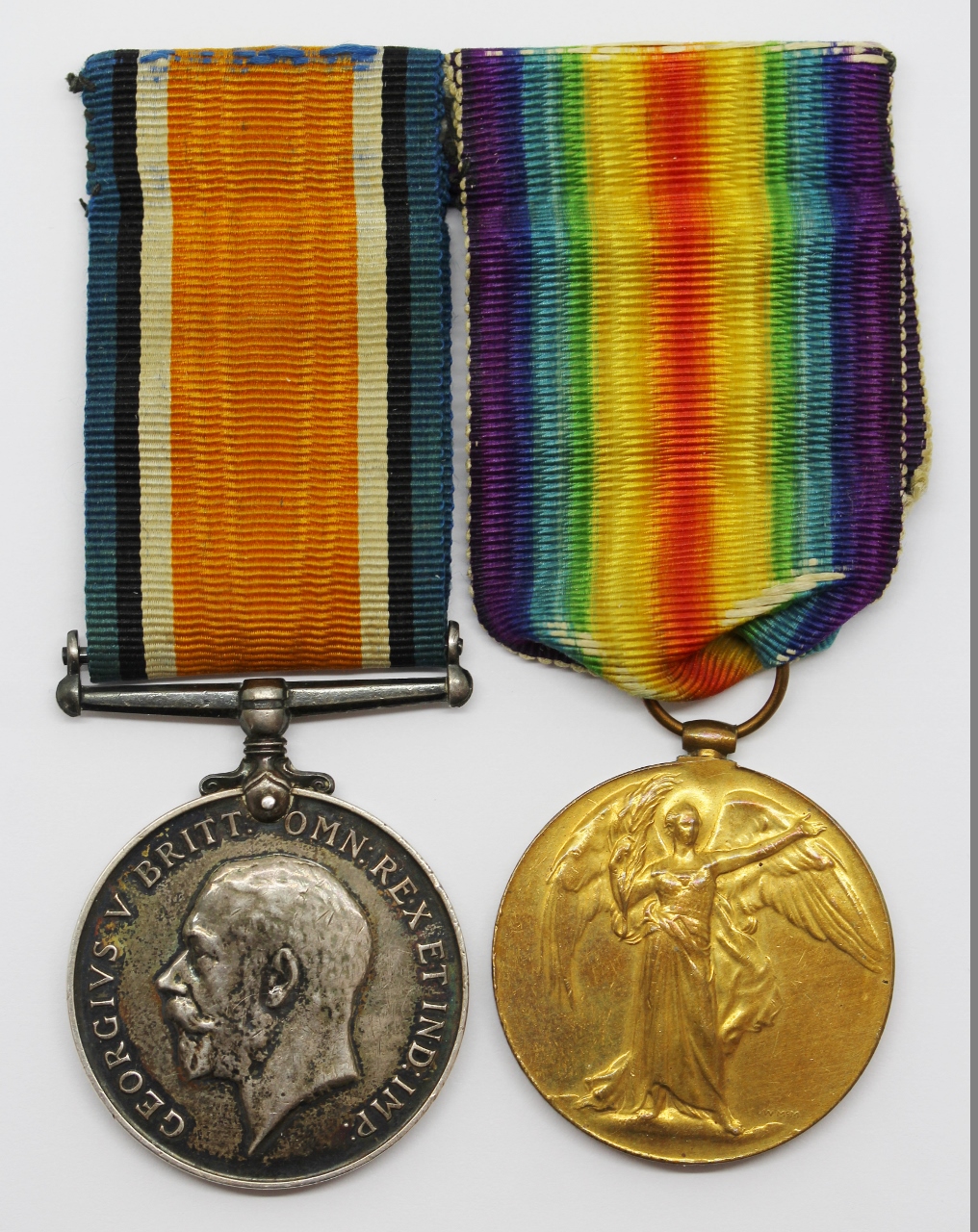 WW1 British War & Victory Medal Pair - Pte. W. Ferguson, Machine Gun Corps