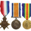 WW1 1914-15 Star Medal Trio - Pte. W.A. Naylor, West Riding Regiment