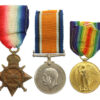 WW1 1914-15 Star Medal Trio - Pte. G.H. Howard, King's Own (Royal Lancaster Regiment)