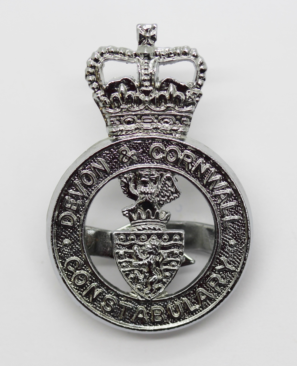 Devon & Cornwall Constabulary Cap Badge - Queen's Crown