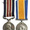 WW1 Military Medal and British War Medal - Pte. R. Harrison, 9th Bn. King's Own Yorkshire Light Infantry - Wounded