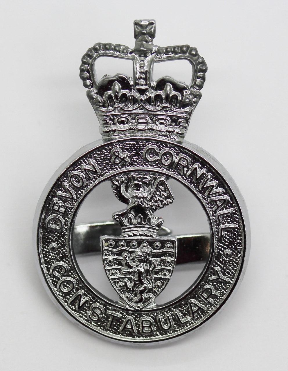 Devon & Cornwall Constabulary Cap Badge - Queen's Crown