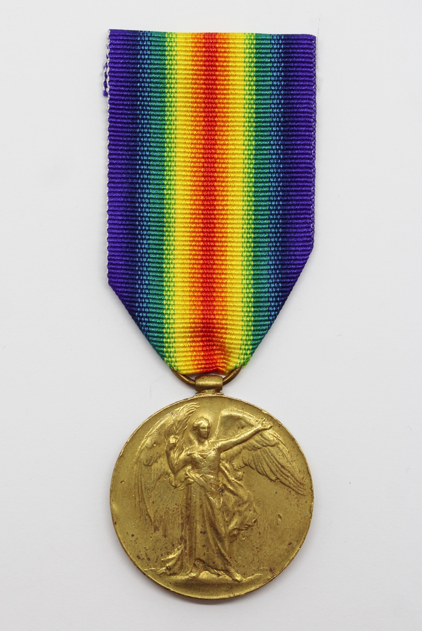 WW1 Victory Medal - Pte. S. Wrigley, Scots Guards - Severely Wounded
