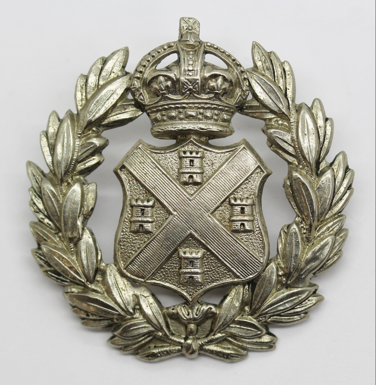 Plymouth City Police Cap Badge - King's Crown