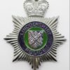 Lincolnshire Police Enamelled Helmet Plate - Queen's Crown