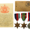 WW2 Japanese Prisoner of War Casualty Medal Group of Three - Able Seaman Kenneth Whiley, H.M.S. Sultan, Royal Navy