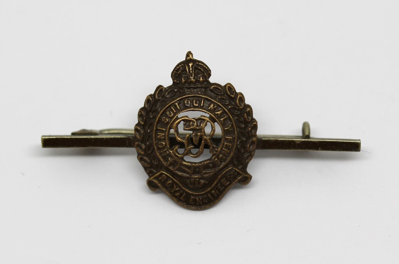 George V Royal Engineers Sweetheart Brooch