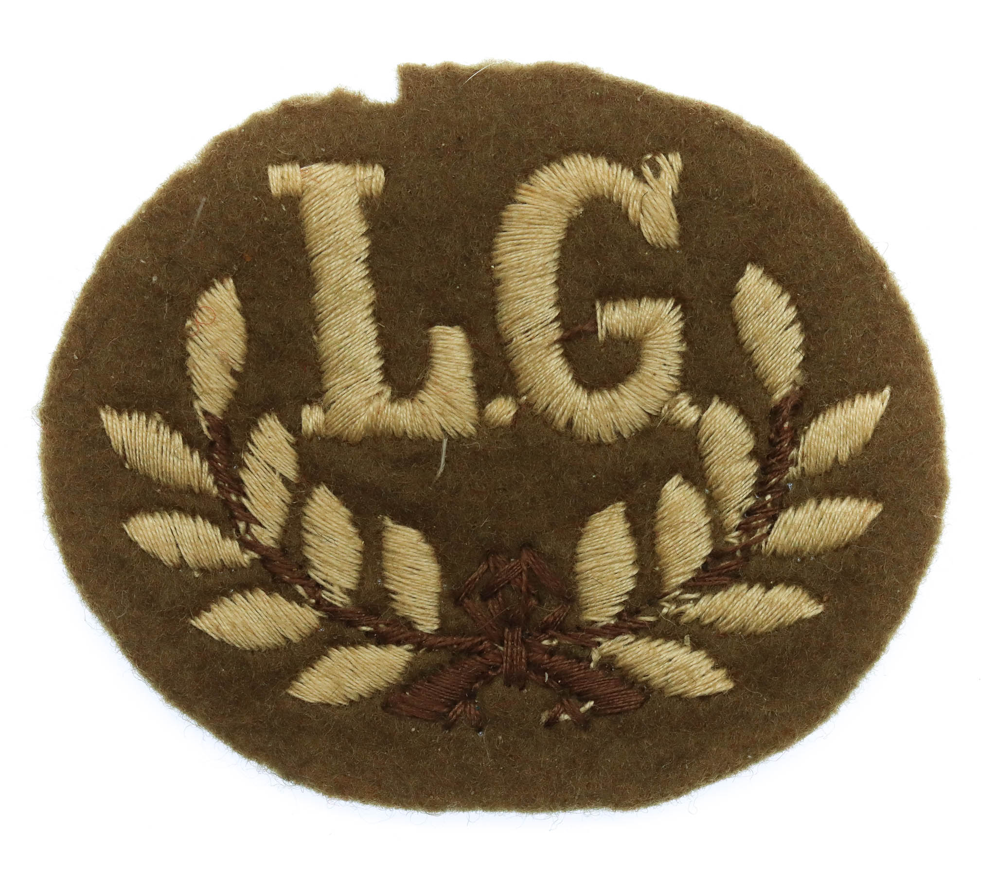 British Army Lewis Gunner (L.G.) Cloth Proficiency Arm Badge
