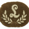 British Army Machine Gun Layer (L) Cloth Proficiency Arm Badge