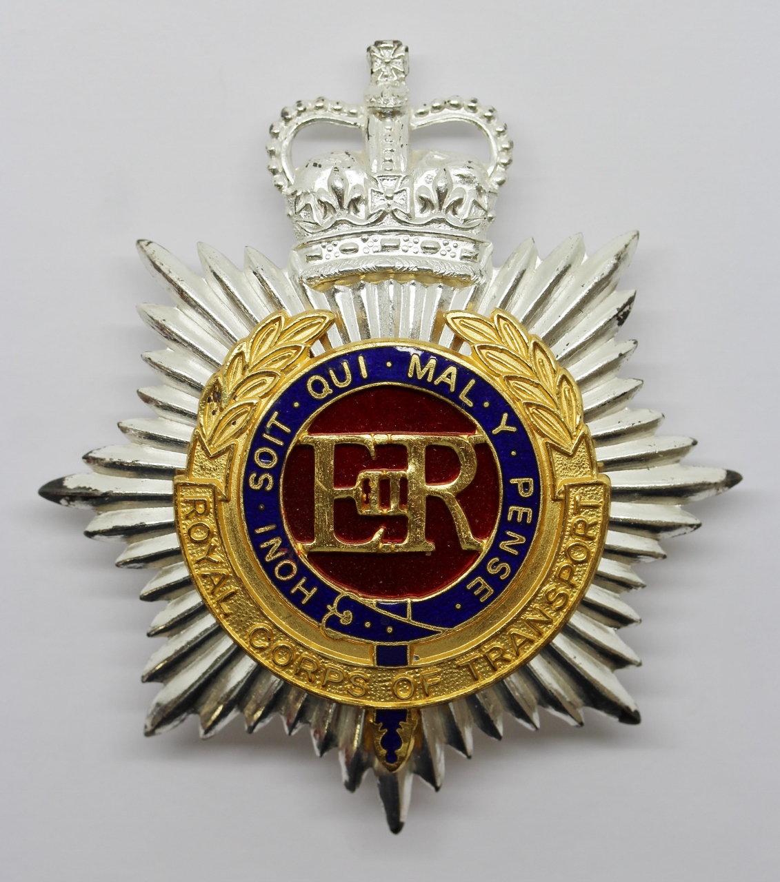 Royal Corps of Transport (R.C.T.) Officer's Helmet Plate