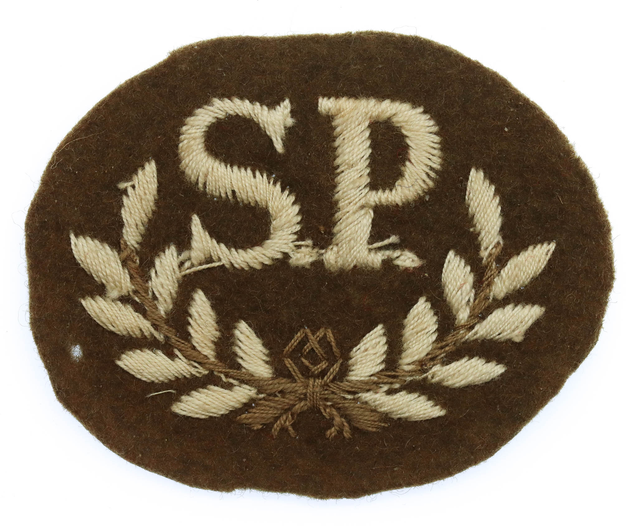 British Army Special Proficiency Pay (S.P.) Cloth Proficiency Arm Badge