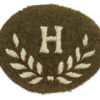 British Army Height Takers (H) Cloth Proficiency Arm Badge