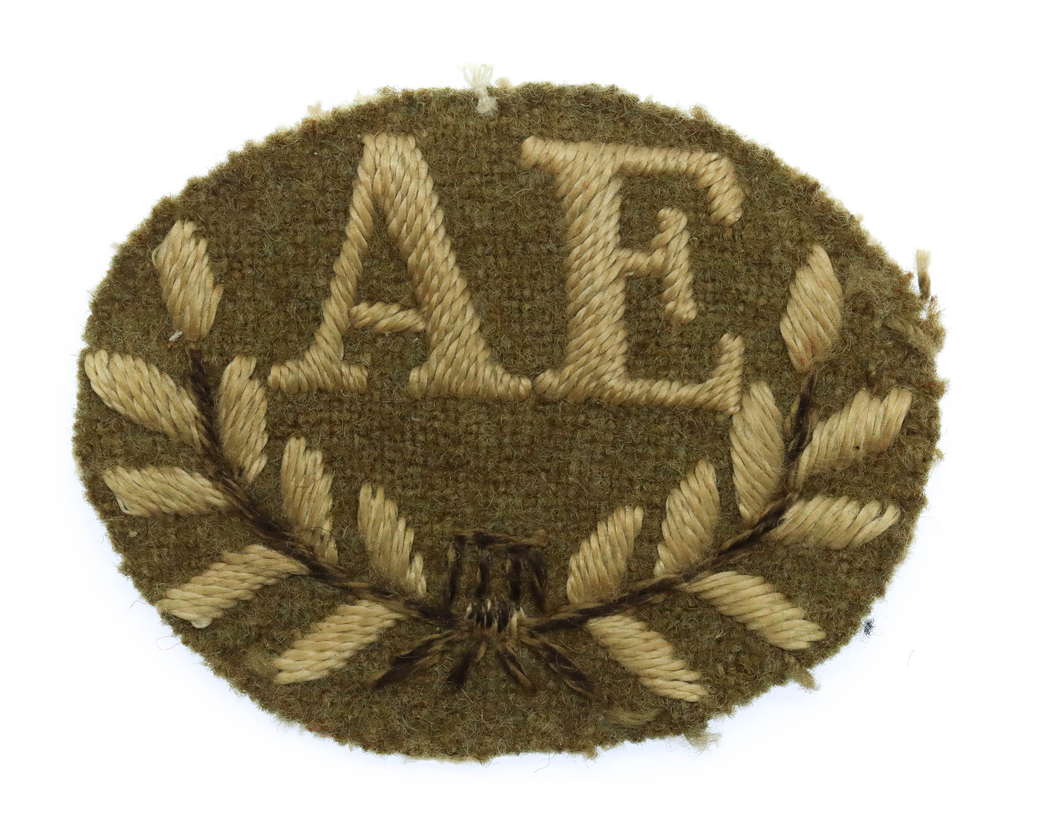British Army Ammunition Examiner (A.E.) (Royal Army Ordnance Corps) Cloth Proficiency Arm Badge