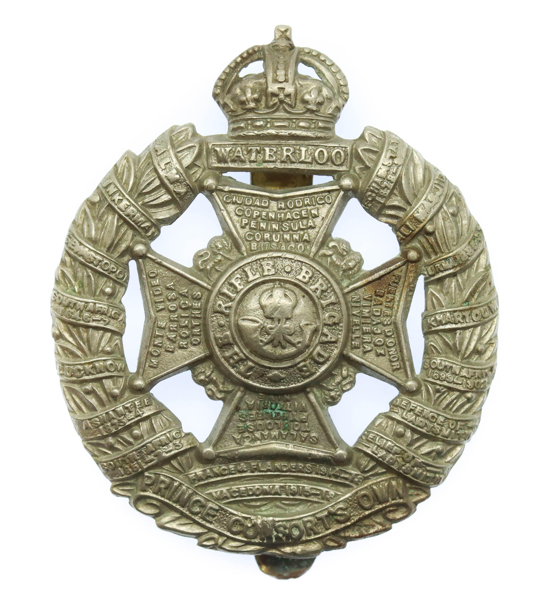 Rifle Brigade (Prince Consort's Own) Cap Badge - King's Crown