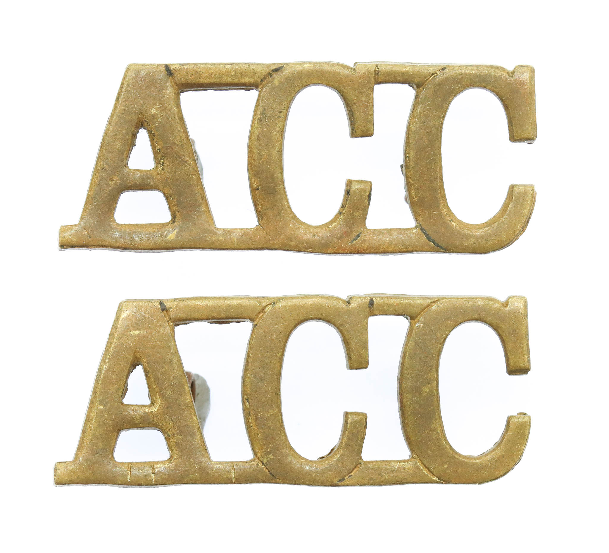 Pair of Army Catering Corps (A.C.C.) Shoulder Titles