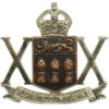 Canadian 20th Saskatchewan Dragoons (Armoured) Cap Badge - King's Crown