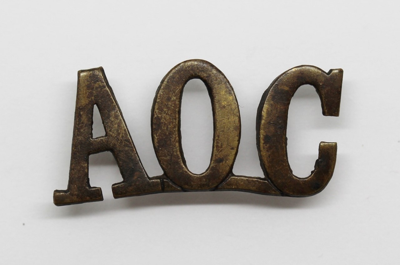 Army Ordnance Corps (A.O.C.) Shoulder Title
