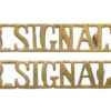 Pair of  Royal Signals  (R.SIGNALS) Shoulder Titles