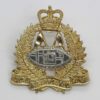 Royal New Zealand Armoured Corps Anodised (Staybrite) Cap Badge