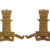 Pair of 11th Hussars Collar Badges