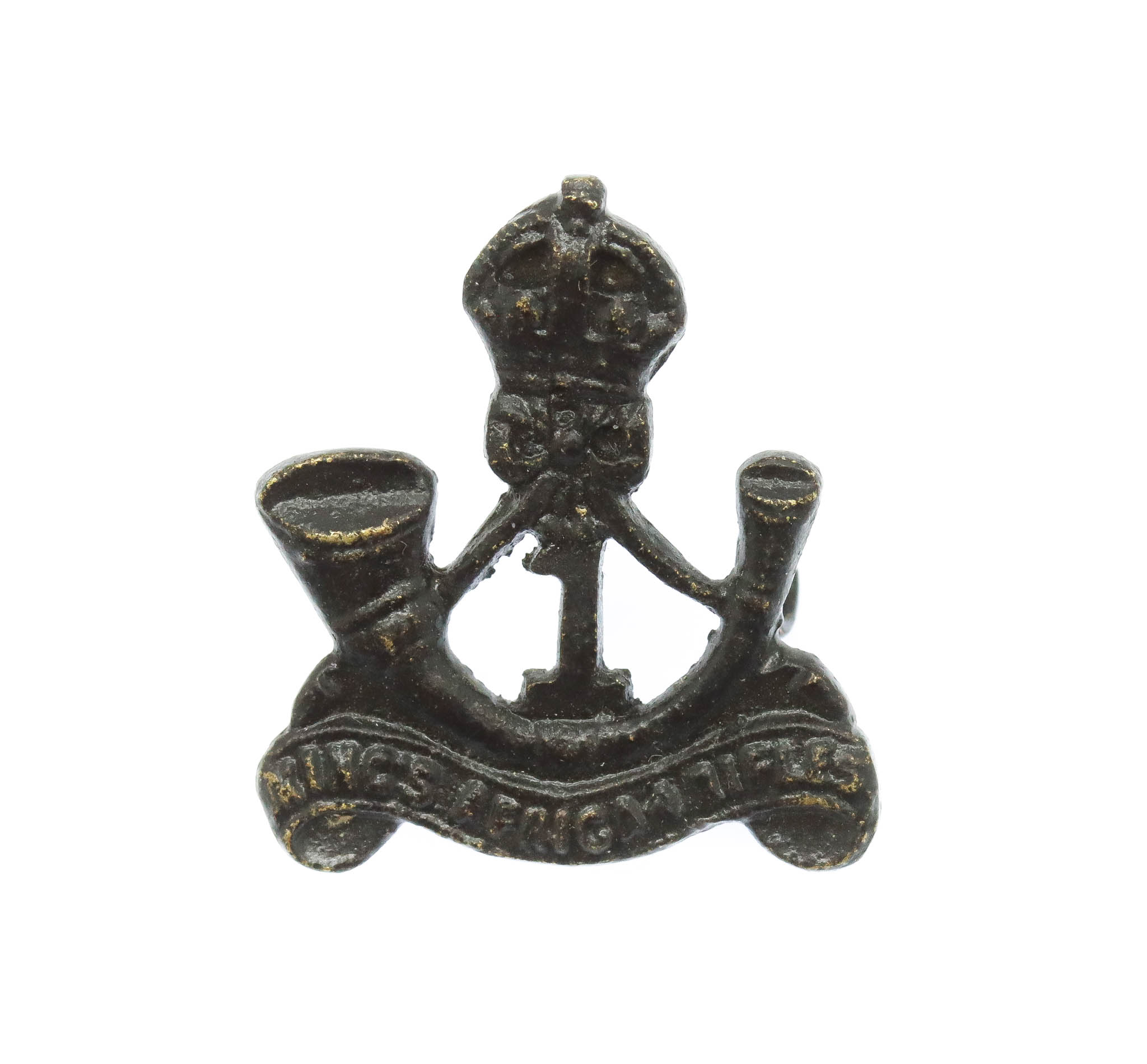1st King's African Rifles Collar Badge - King's Crown