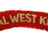 Royal West Kent Regiment (ROYAL WEST KENT) Cloth Shoulder Title