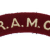 Royal Army Medical Corps (R.A.M.C.) Cloth Shoulder Title