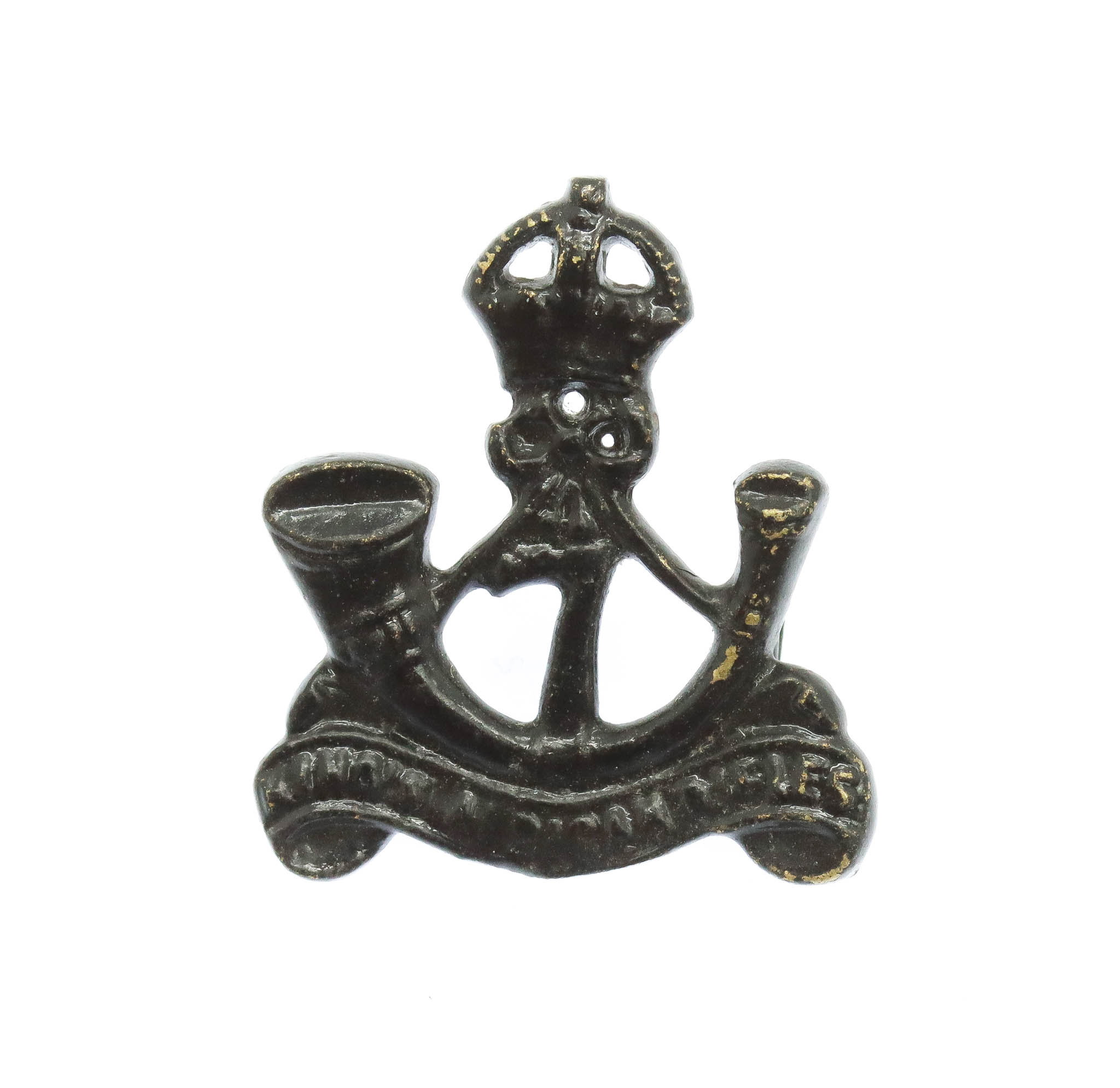 7th King's African Rifles Collar Badge - King's Crown