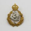 Queen's Own Worcestershire Hussars Officer's Collar Badge - King's Crown