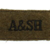 Argyll & Sutherland Highlanders (A & SH) WW2 Cloth Slip On Shoulder Title