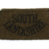 South Lancashire Regiment (SOUTH/LANCASHIRE) WW2 Cloth Slip On Shoulder Title
