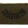 Seaforth Highlanders (SEAFORTH) WW2 Cloth Slip On Shoulder Title
