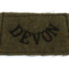 Devonshire Regiment (DEVON) WW2 Cloth Slip On Shoulder Title