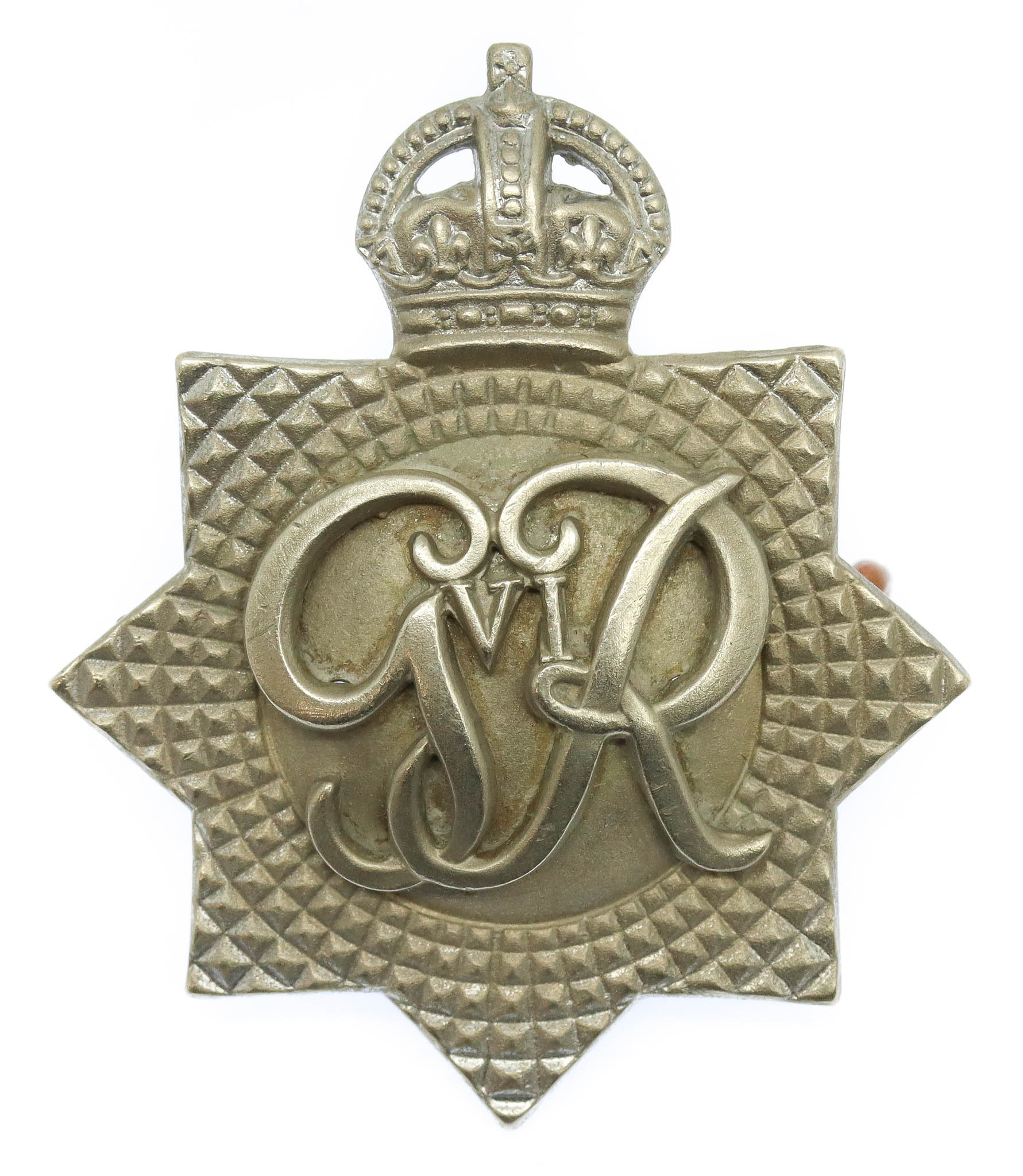 George VI Control Commission Germany Police Cap Badge