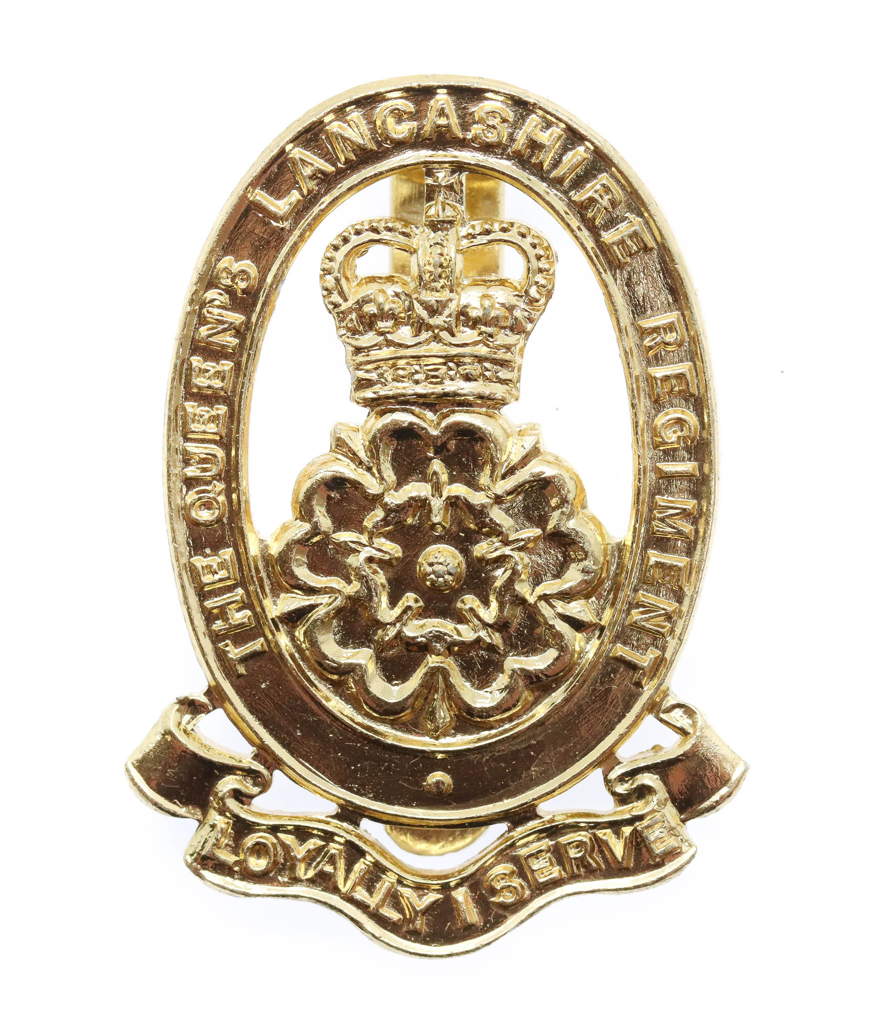 Queen's Lancashire Regiment Anodised (Staybrite) Cap Badge