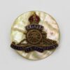 Royal Artillery Sweetheart Brooch - King's Crown