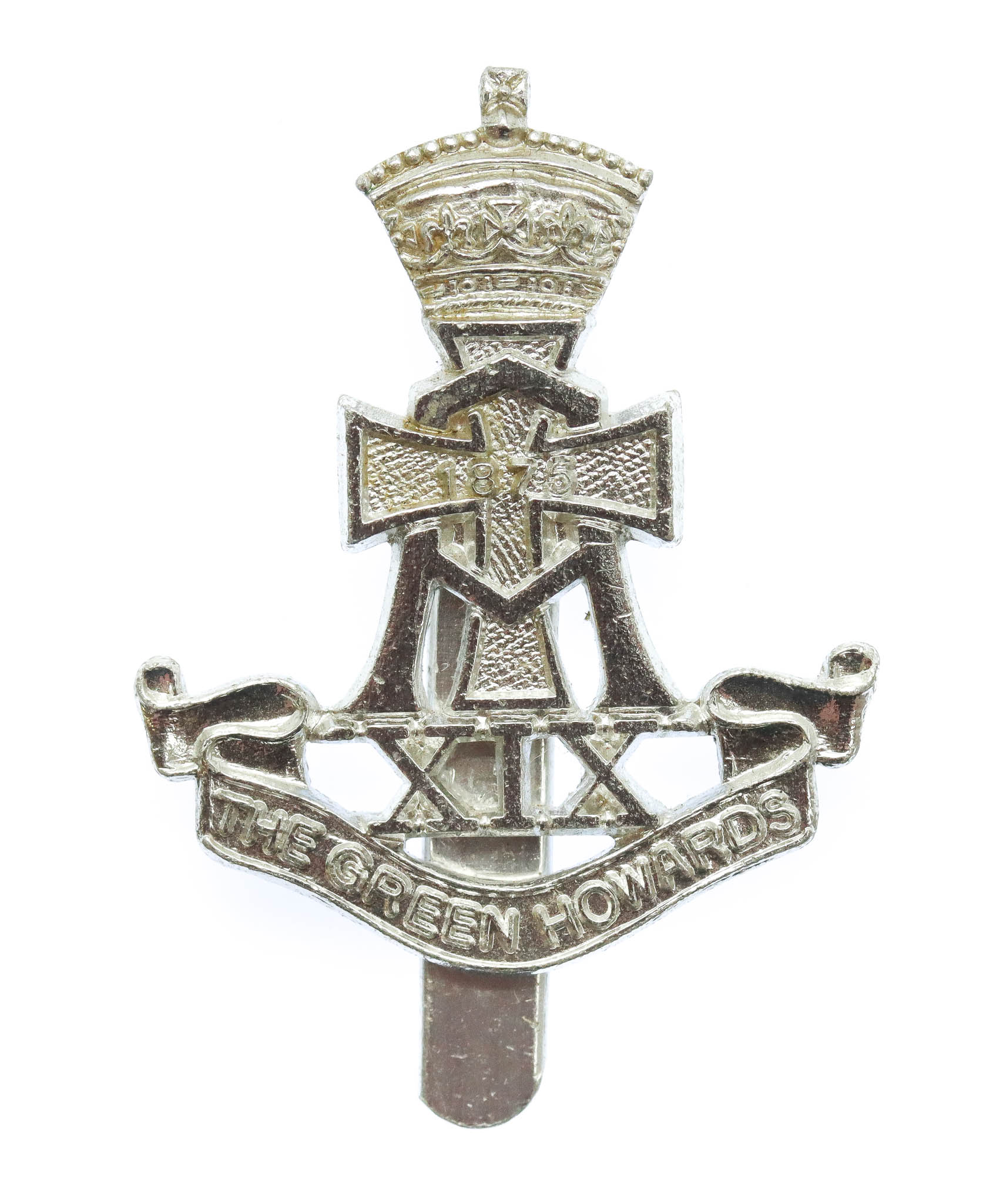 Green Howards Anodised (Staybrite) Cap Badge