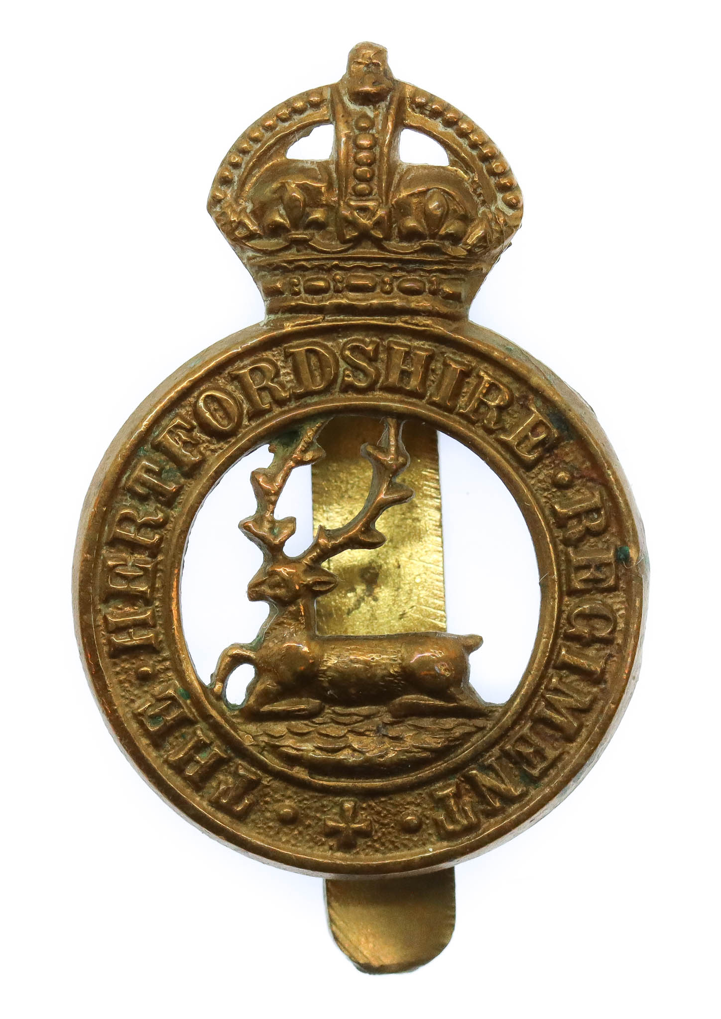 Herefordshire Regiment Cap Badge - King's Crown