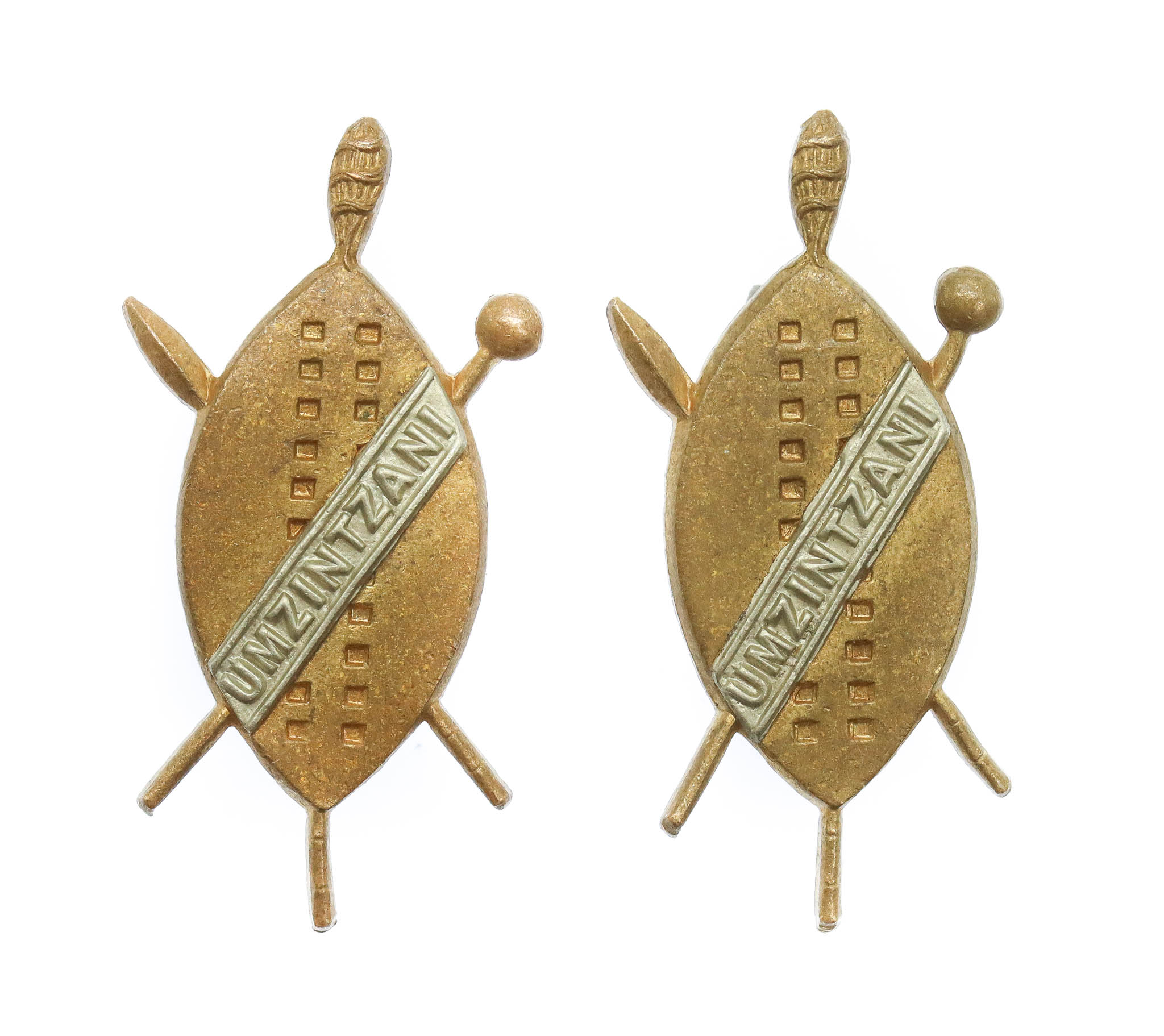 Pair of South African Prince Alfred's Guard Collar Badges