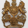 Edward VII Royal Artillery Blue Cloth Helmet Plate