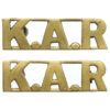 Pair of King's African Rifles (K.A.R.) Shoulder Titles