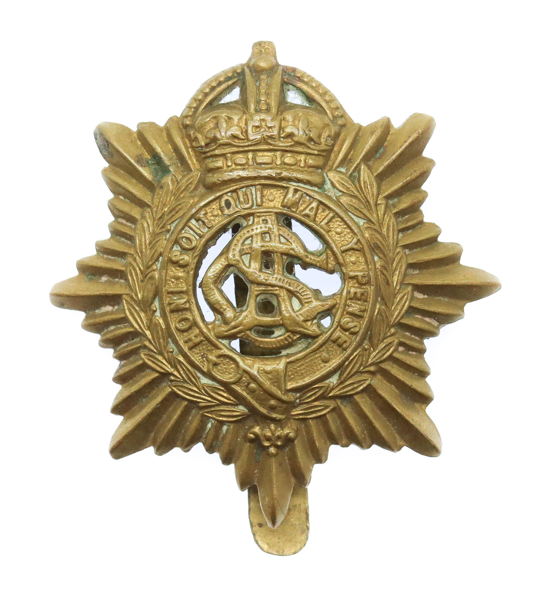Army Service Corps (A.S.C.) Cap Badge - King's Crown